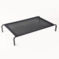 Portable Outdoor Travel Elevated Wrought Iron Metal Frame Steel Pet Bed Washable Dog Metal Bed PB-0003